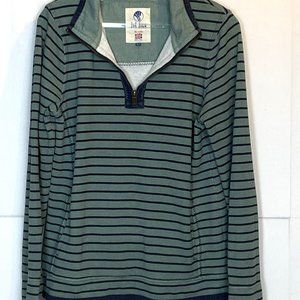 FATFACE  Women’s The Iconic Peppermint Airlie Quarter Zip Breton Stripe……